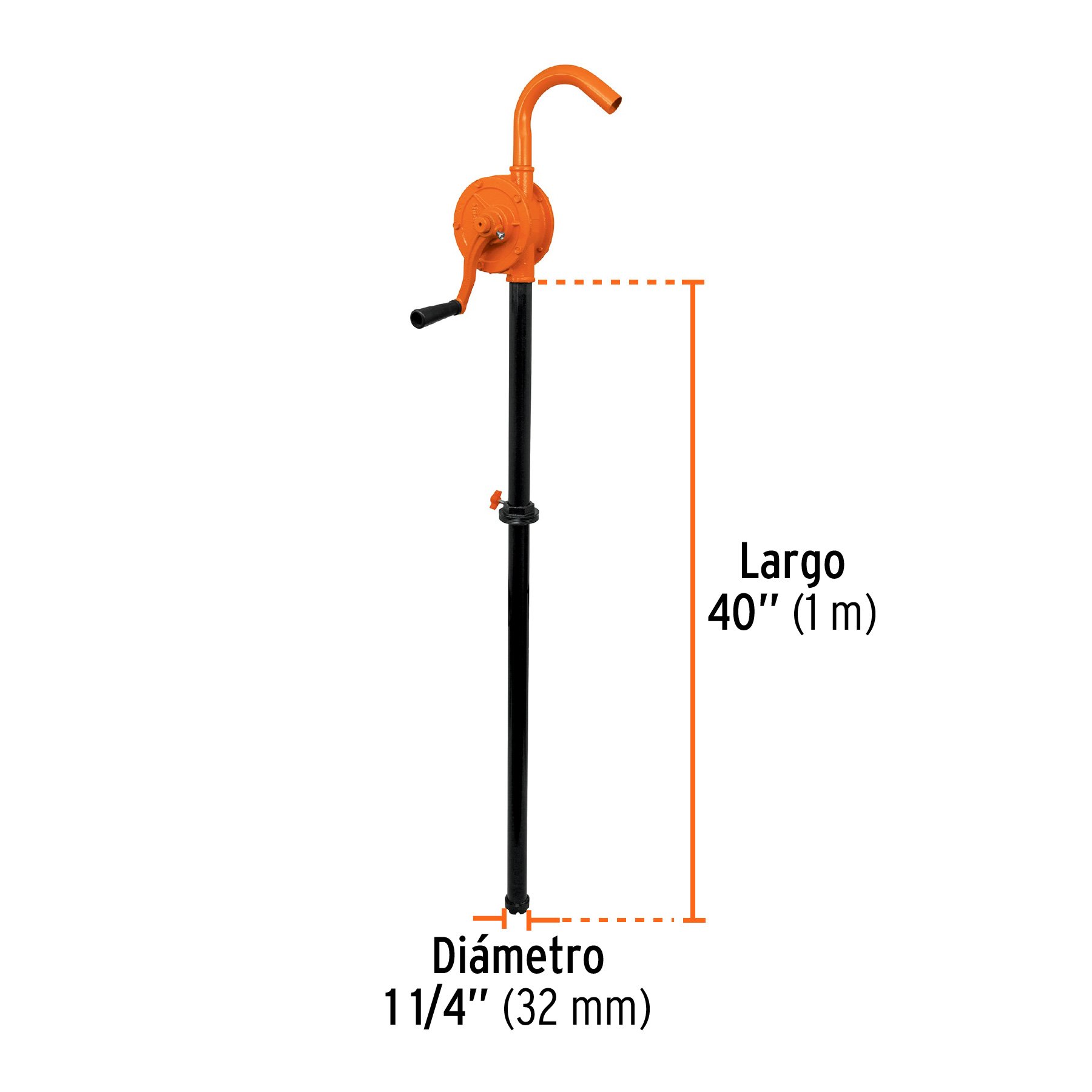 Bomba extractora de aceites con manivela, Truper 10067 - Imagen 2